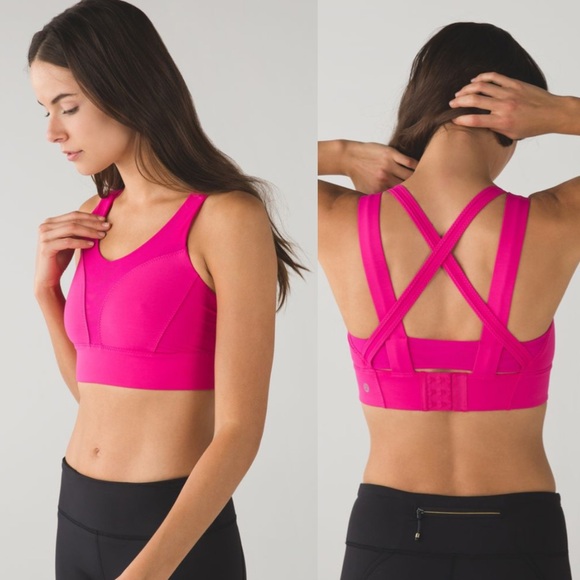 lululemon athletica Other - LULULEMON Oxygen Bra Jewelled Magenta Pink Size 6